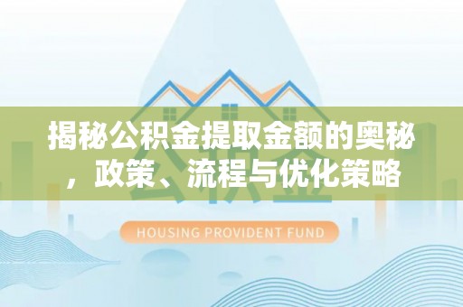 湖内揭秘公积金提取金额的奥秘，政策、流程与优化策略