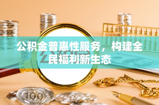 湖内公积金普惠性服务，构建全民福利新生态
